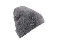 Beechfield Unisex B045.QGR Cuffed Beanie - Black, One Size