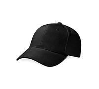 Beechfield Unisex B065.STO-FNA Pro-Style Heavy Brushed Cotton Cap - Black, One Size
