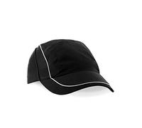 Beechfield Unisex B182.BLK Coolmax Flow Mesh Cap - Black, One Size
