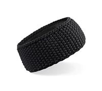 Beechfield Unisex B434.BLK Slopeside Waffle Headband - Black, One Size