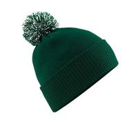 Beechfield B450 Snowstar Duo Beanie Hat Bottle Baseball Cap, Off-White (Off White), One Size