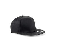 Beechfield 5 Panel Snapback Rapper Cap One Size Classic Red