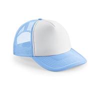 Beechfield Junior Snapback Trucker B645BSKY-WHI Vintage One Size Sky/White