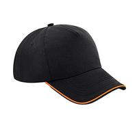 Beechfield Unisex Beechfield Authentic 5 Panel Cap - Piped Peak Cap
