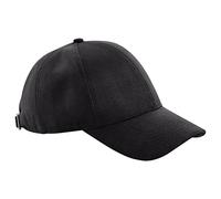 Beechfield Unisex Adult Faux Suede 6 Panel Cap (One Size) (Black)