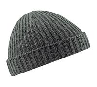 Beechfield Trawler Beanie Baseball Cap, Grey (Smoke Grey), One Size