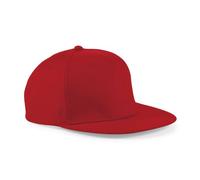Beechfield Unisex Cotton Rapper Cap Red
