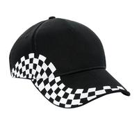 Beechfield Men's Grand Prix Baseball Cap in True Black Beechfield True Black One Size