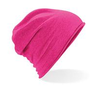 Beechfield Unisex Jersey Beanie - Classic Soft Hat Fuchsia