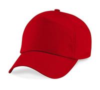 Beechfield Unisex Junior Original 5-Panel Cap - Youth Fashion Hat - Classic Red