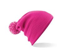Beechfield Unisex Junior snowstar beanie Junior snowstar beanie - Fuchsia/Off White, One size