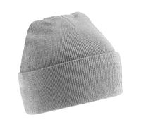 Beechfield Unisex Knitted Hat Heather Grey One Size