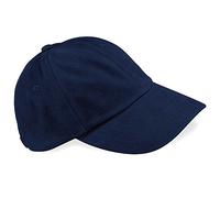 Beechfield Unisex Low Profile Heavy Brushed Cotton Cap Baseball Cap, Blue (Navy), One Size