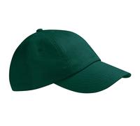 Beechfield Low Profile Heavy Cotton Drill Cap Headwear Pack of 2 in Bottle Green Beechfield Bottle Green One Size