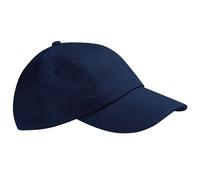 Beechfield Low Profile Heavy Cotton Drill Cap Headwear Pack of 2 in Navy Beechfield Navy One Size