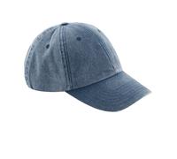 Beechfield Unisex Low Profile Vintage Denim-Look Cap (Pack of 2) (One Size) (Vintage Denim)