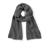 Beechfield Unisex Metro Knitted Scarf Smoke