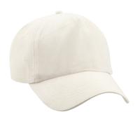 Beechfield Men's Plain Original 5 Panel Baseball Cap Pack of 2 in Natural Beechfield Natural One Size