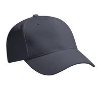 Beechfield Men's Pro-Style Heavy Brushed Cotton Baseball Cap Headwear Pack of 2 in Mid Grey Beechfield Mid Grey One Size