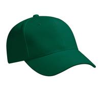 Beechfield Men's Pro-Style Heavy Brushed Cotton Baseball Cap Headwear Pack of 2 in Green Beechfield Green One Size