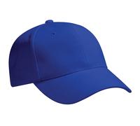 Beechfield Men's Pro-Style Heavy Brushed Cotton Baseball Cap Headwear Pack of 2 in Royal Beechfield Royal One Size