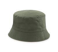 Beechfield Unisex Reversible Bucket Hat French Olive Green/Stone L/XL