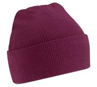 Beechfield Unisex Super Soft Knitted Hat (One Size) (Burgundy)