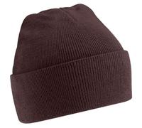 Beechfield Unisex Super Soft Knitted Hat (One Size) (Chocolate)