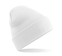 Beechfield Unisex Super Soft Knitted Hat (One Size) (White)