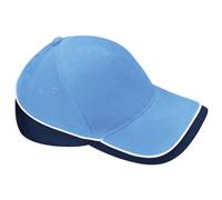 Beechfield Unisex Teamwear Competition Cap Baseball / Headwear (One Size) (Sky/French Navy)