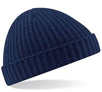 Beechfield Trawler Beanie Baseball Cap, Blue (French Navy), One Size