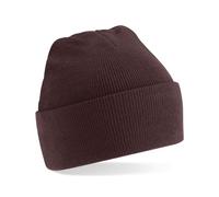 Beechfield Beanie Turn-up, Unisex, Brown (Chocolate), One Size