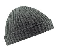 Beechfield Unisex Retro Trawler Winter Beanie Hat Baseball Cap, Grey (Smoke Grey), One Size
