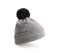Beechfield unisex winter snowstar bobble hat in contrasting colours B450 - Multicolour - One Size