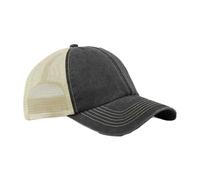 Beechfield Men's Vintage 6 Panel Trucker Cap in Black Beechfield Black One Size