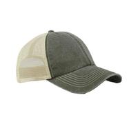 Beechfield Men's Vintage 6 Panel Trucker Cap in Olive Beechfield Olive One Size