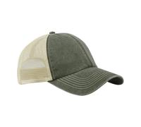 Beechfield Men's Vintage 6 Panel Trucker Cap in Dark Green Beechfield Dark Green One Size