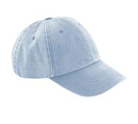 Beechfield Vintage Low Profile Baseball Cap in Duck Egg Blue Beechfield Duck Egg Blue One Size