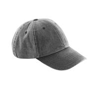 Beechfield Men's Vintage Low Profile Cap in Dark Grey Beechfield Dark Grey One Size
