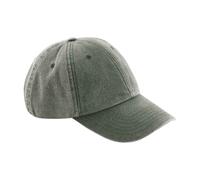 Beechfield Men's Vintage Low Profile Cap in Olive Beechfield Olive One Size