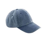 Beechfield Men's Vintage Low Profile Cap in Bright Blue Beechfield Bright Blue One Size