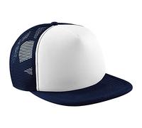 Beechfield Vintage Plain Snap-Back Trucker Cap - Classic Retro Style Hat