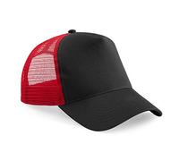 Beechfield Vintage Plain Snap-Back Trucker Cap - Classic Retro Style Hat