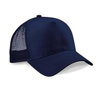 Beechfield Vintage Plain Snap-Back Trucker Cap - Classic Retro Style Hat