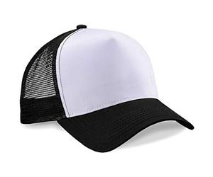 Beechfield Vintage Plain Snap-Back Trucker Cap - Classic Retro Style Hat