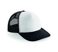 Beechfield Junior Vintage Snapback Trucker One Size Black/White