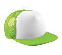 Beechfield Vintage Snapback Mesh Trucker Cap in Light Green Beechfield Light Green One Size