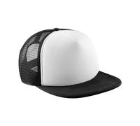 Beechfield Vintage Snapback Trucker Cap in Jet Black Beechfield Jet Black One Size