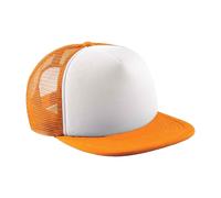 Beechfield Vintage Snapback Trucker Cap in Orange Beechfield Orange One Size