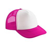 Beechfield Vintage Trucker Cap in Fuchsia Beechfield Fuchsia One Size
